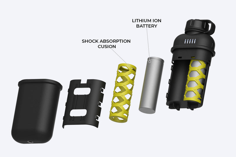 3D breakout of the 10000mAh battery.