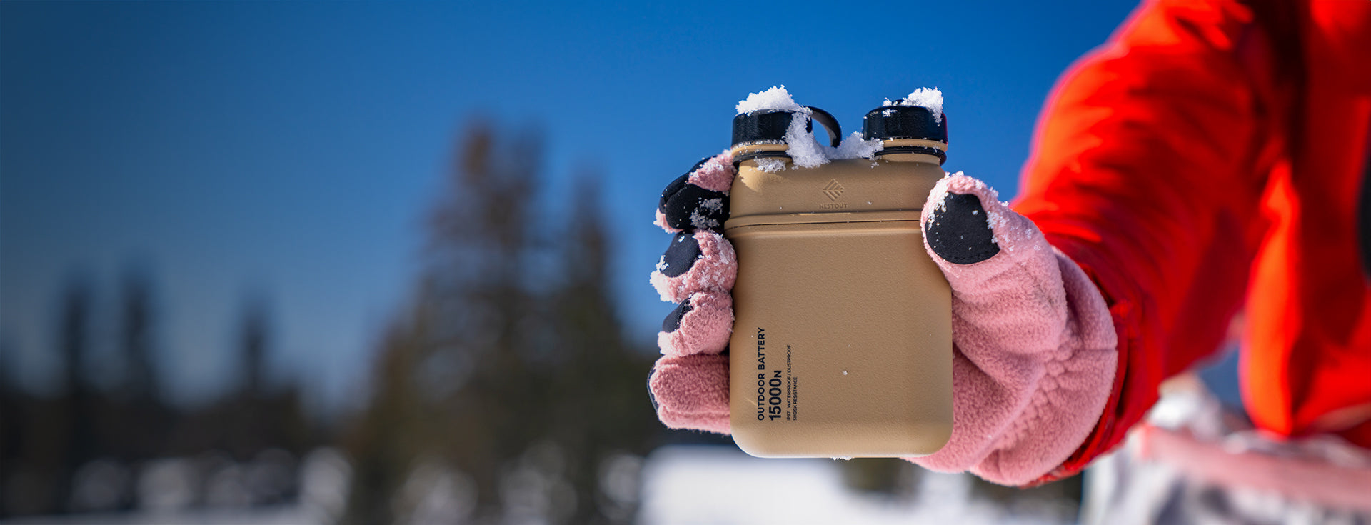 Image Of NESTOUT Battery In Snow