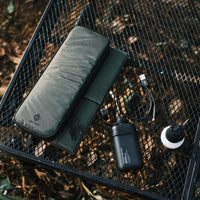 recharge on the go using the sun with this solar powered charger made specially for NESTOUT products | ultra lightweight backpacking solar panel charger | portable battery and usb lamp accessorysold separately 