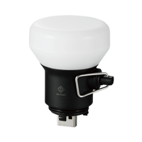 black round lamp accessory with USB attachment | transparent background | NESTOUT | modern camping gear