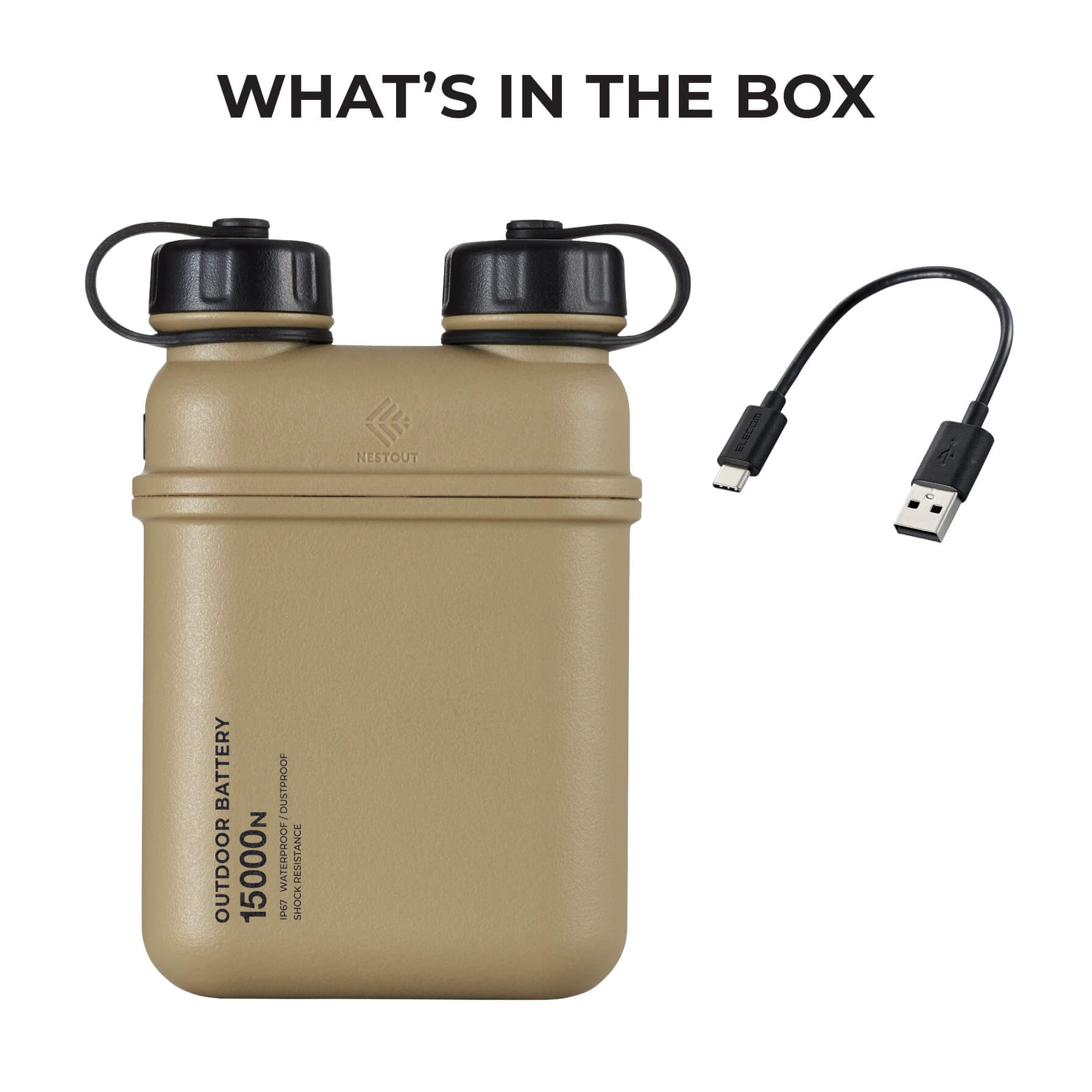 Up to 20% OFF 15000mAh Rugged Power Bank - NESTOUT