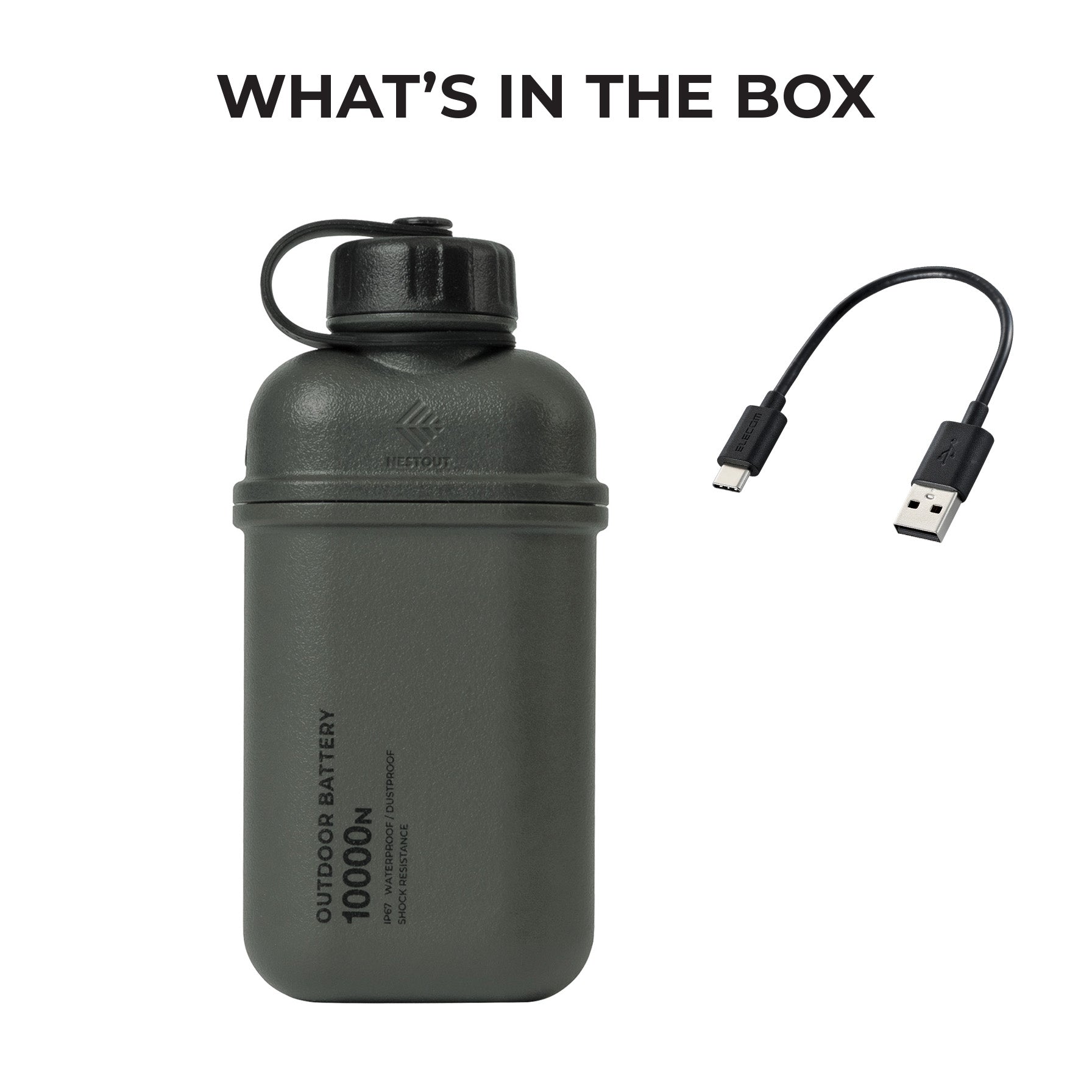 10000mAh Power Bank: Waterproof Portable Charger - NESTOU – NESTOUT