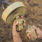 image of nestout beige fan with 10k battery custom fit