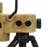 image of swing and timer knobs on nestout beige fan with black tripod attached