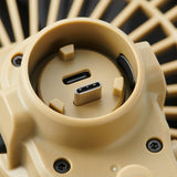 image of custom-fit for NESTOUT 5000mAh and 10000mAh batteries on the nestout beige fan