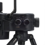 image of swing and timer knobs on nestout black fan with black tripod attached