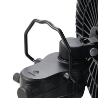 photo of the metal hanging hook on the nestout black fan