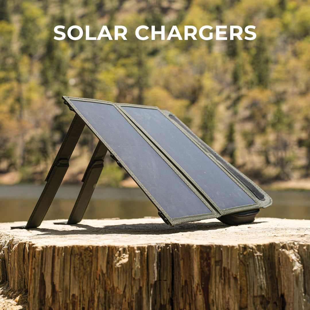 outdoor water resistant solar charger - charge your phone, gps, and more with this portable solar panel charger - nestout usa