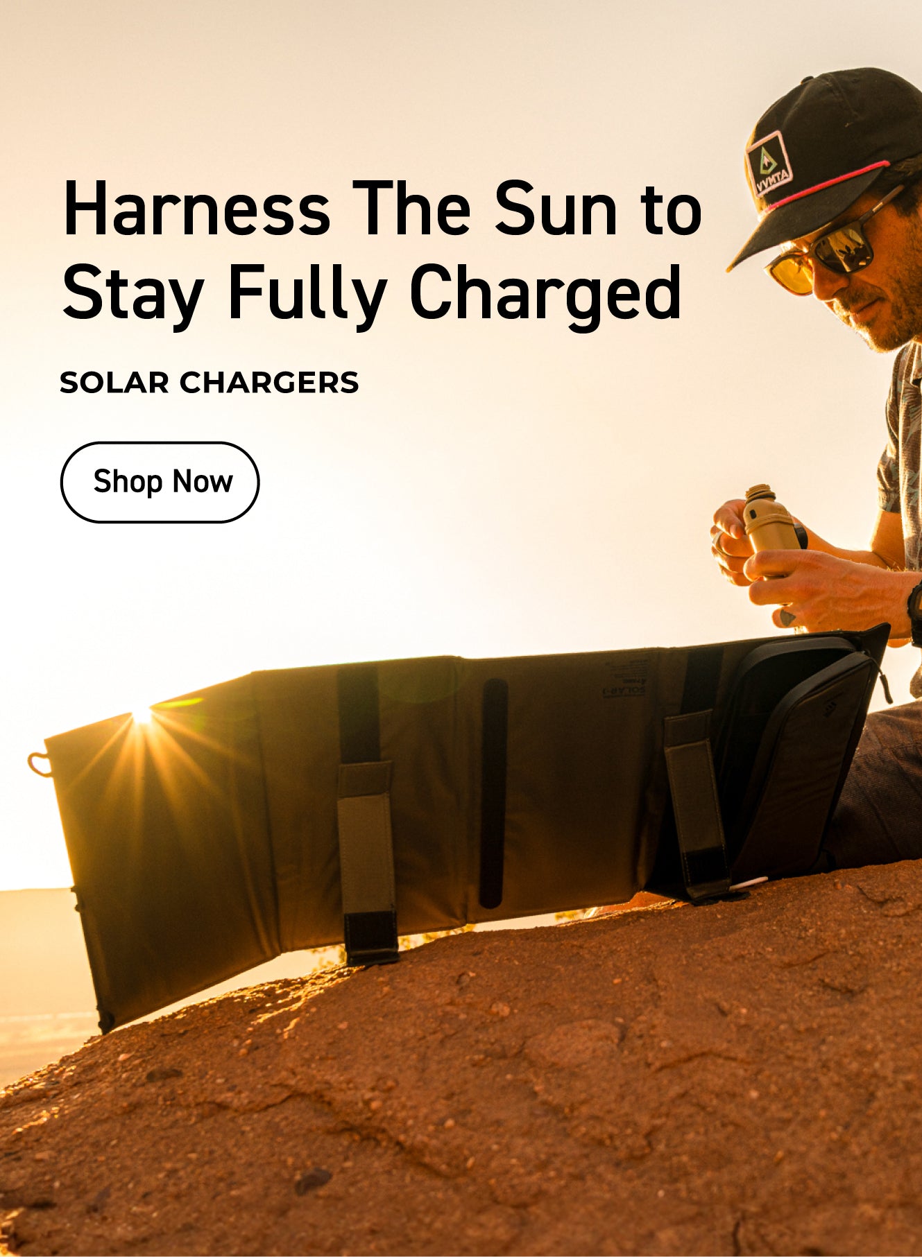 harness the power of the sun to stay fully charged - shop nestout portable solar chargers