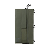 image of the backside of nestout olive green 2 solar panel folded closed
