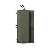 image of the nestout olive green 2 solar panel folded closed
