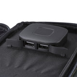 image of the nestout olive green 2 solar panel USB connector
