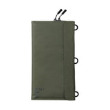 image of the backside of nestout olive green 4 solar panel folded closed
