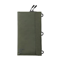 image of the backside of nestout olive green 4 solar panel folded closed
