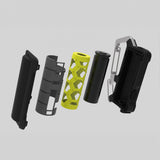 image of the structure layers of the nestout beige 5000n carabiner battery