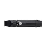 image of the backside of the nestout black whistle light shows the where the lanyard attaches