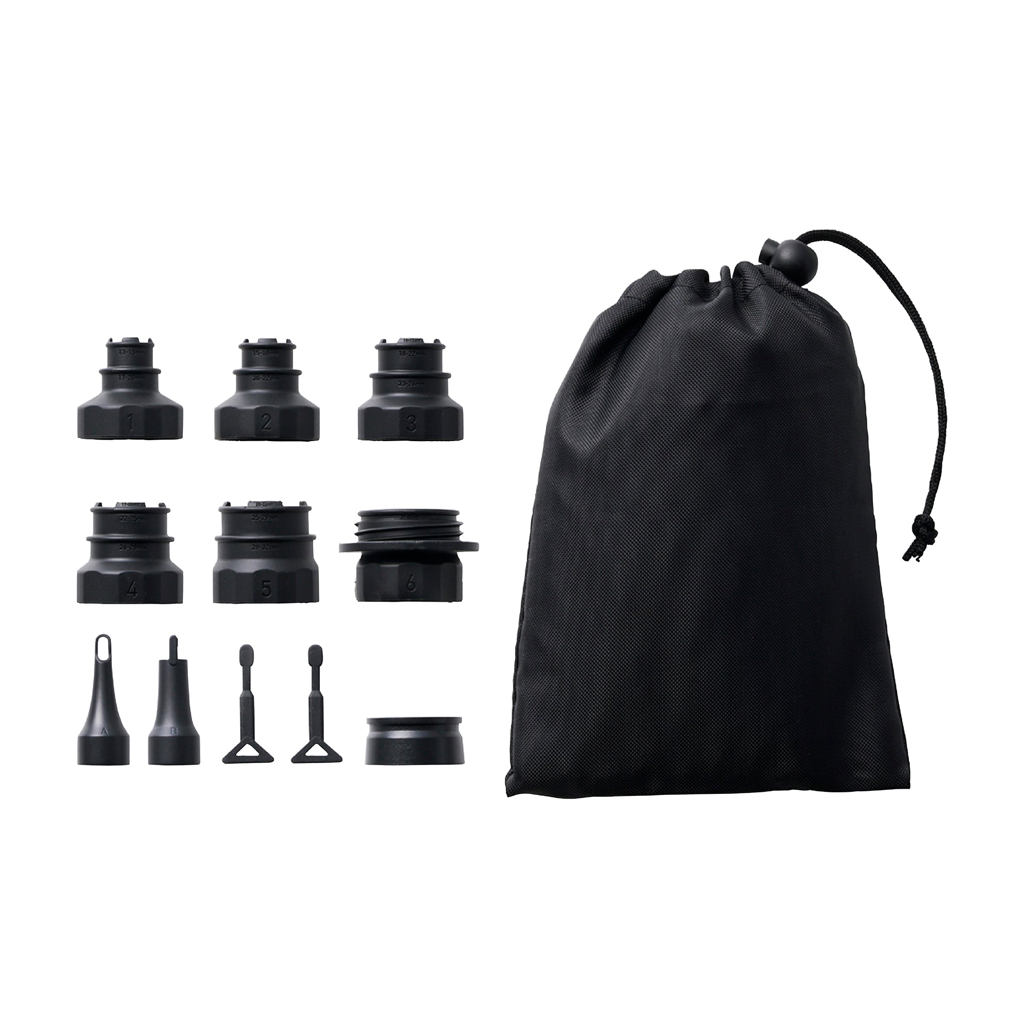 Kit De 3 Buses De Rechange Noires Pour Pompe à Air - Lits Gonflables, Piscines