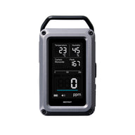 Portable co monitor with digital display on a white background