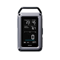 Portable co monitor with digital display on a white background