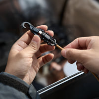 usb-c to usb-c charging cable with hanging hooks and waterproof cap covers