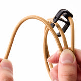 rugged usb-c to usb-c charging cable with cord clip 