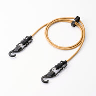 Beige usb-c to usb-c charging cable with hanging hooks, waterproof cap covers, and cord clip 3 foot