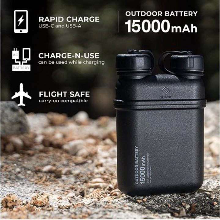 Rugged Battery 15000mAh | NESTOUT Power Bank | Durable Outdoor Accessories Rugged Battery 15000mAh | NESTOUT Power Bank | Durable Outdoor Accessories
