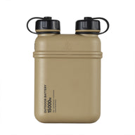 NESTOUT beige 15000mAh battery pack with three charging ports and IP67 waterproof and dustproof rating