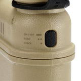 Close up photo of the on/off button and battery life indicator on the NESTOUT 15000mAh battery pack 