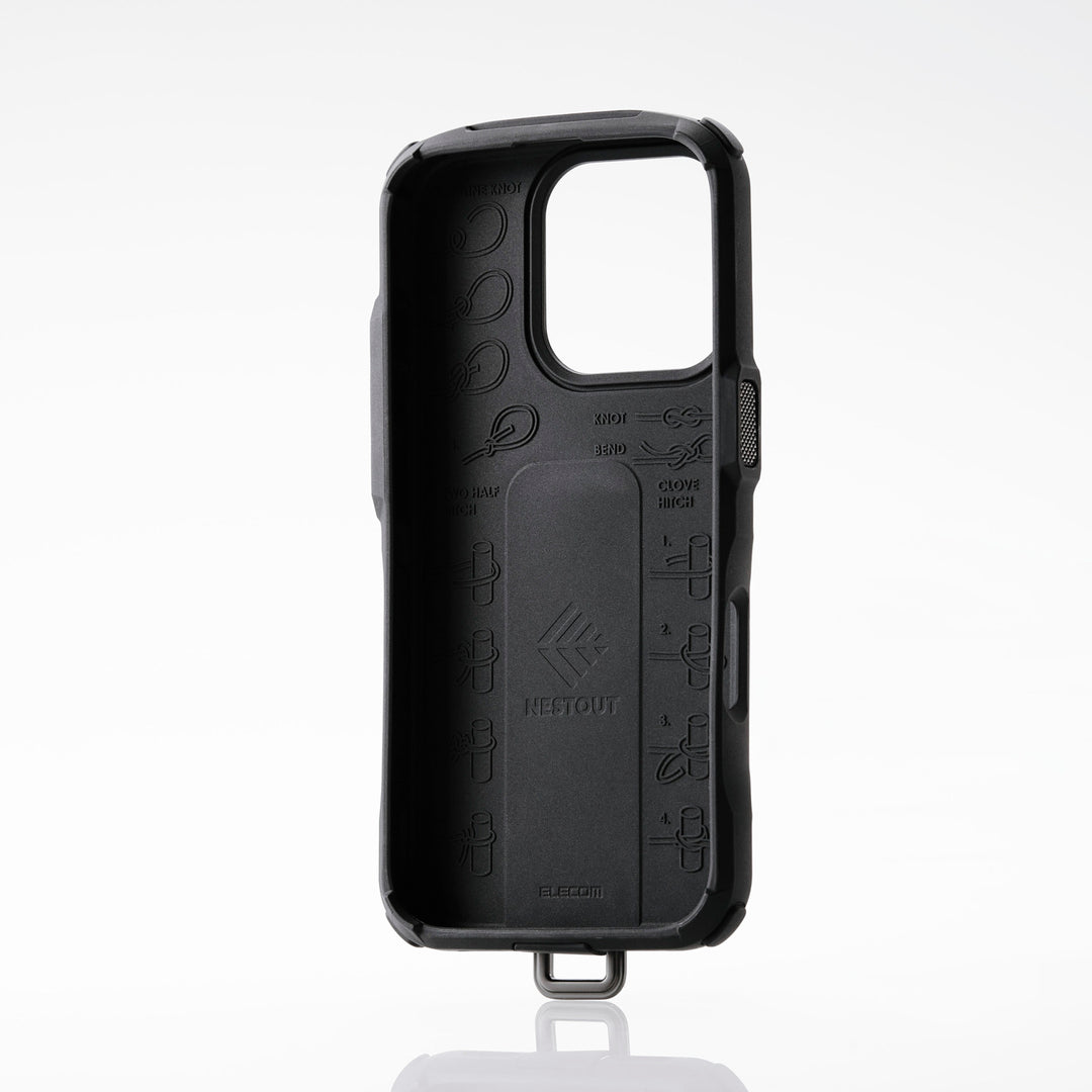 inside of iphone case | knot guide etched into case